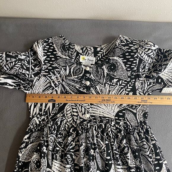 Vtg 80s 90s NOS Two Potato Laguna Beach A Line Midi Dress S Cotton Resort Wear - Picture 11 of 16